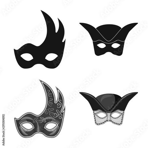 Vector design of luxury and celebration icon. Set of luxury and hide vector icon for stock.