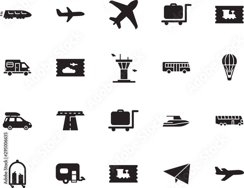 holiday vector icon set such as: sketch, airline, fun, industry, building, controller, camping, box, bag, bullet, wagon, motorhome, way, family, roof, rail, race, start, lifestyle, subway, mobile