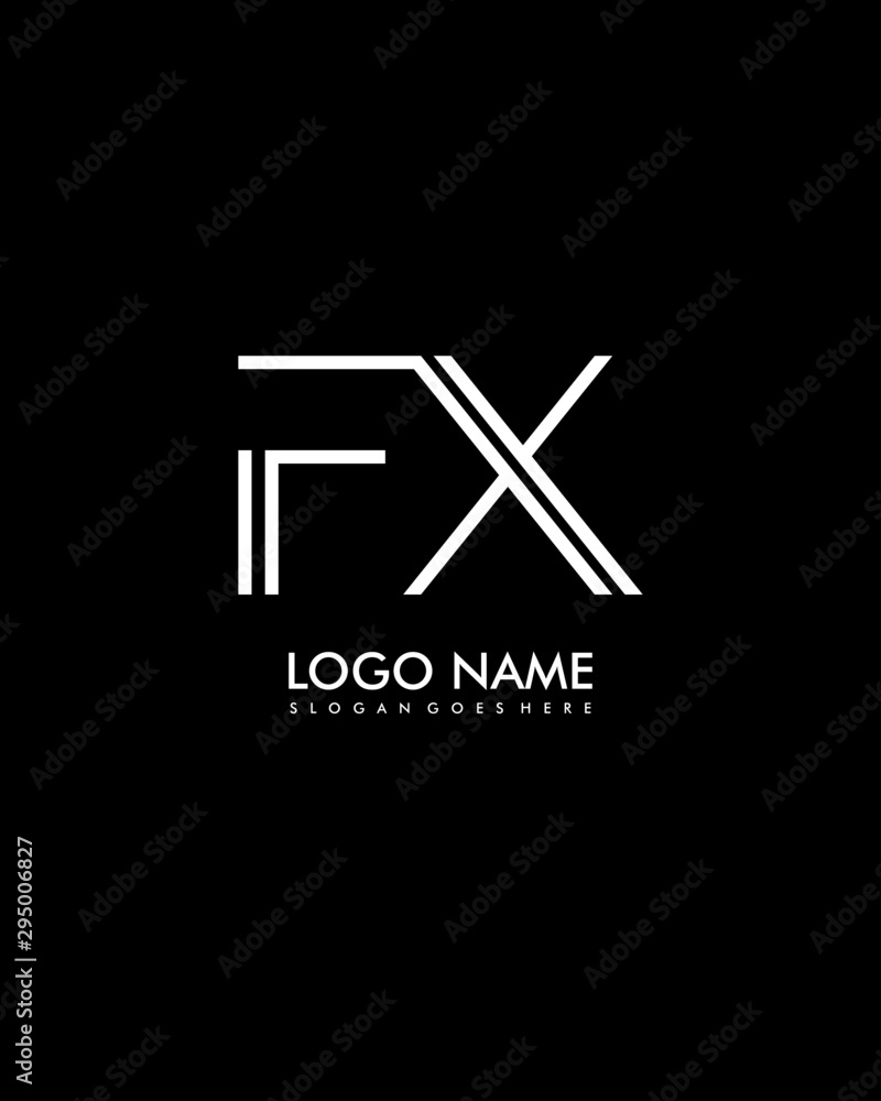 Initial Letter Fx Vector & Photo (Free Trial)