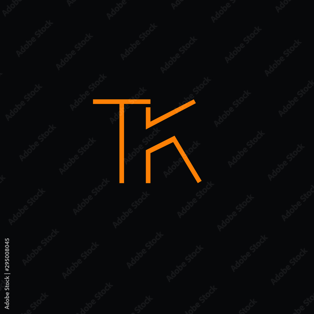 TK letter logo vector icon creative TK letter logo vector icon creative