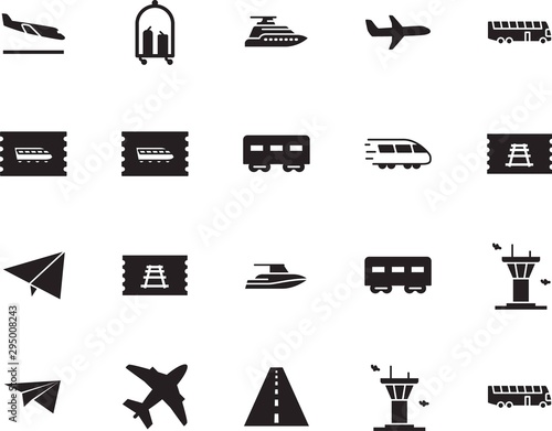 holiday vector icon set such as: arrive, briefcase, street, road, luggage, subway, airline, fast, destination, landing, abstract, stripe, drive, highway, front, map, navigation, asphalt, motion, race