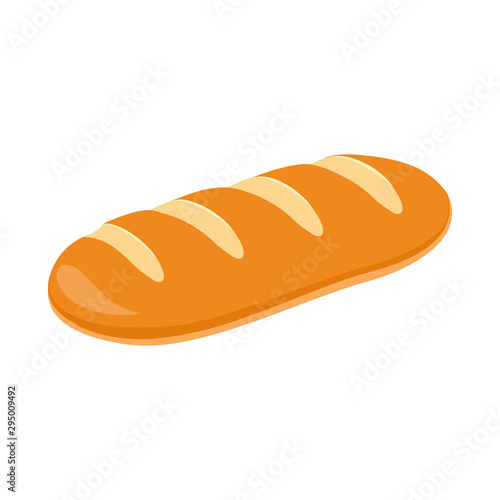 Vector illustration of loaf and bread icon. Web element of loaf and baguette stock symbol for web.
