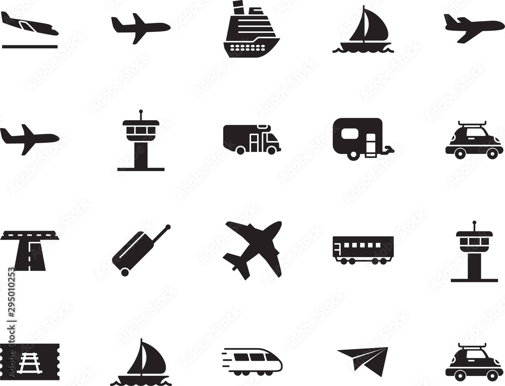 holiday vector icon set such as: liner, tour, wing, track, action, wheel, path, view, navigation, arrive, bullet, metal, traveler, cruiser, destination, set, camper, highway, stripe, circle holiday vector icon set such as: liner, tour, wing, track, action, wheel, path, view, navigation, arrive, bullet, metal, traveler, cruiser, destination, set, camper, highway, stripe, circle