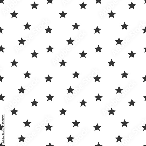 Abstract seamless pattent of stars. Sky wallpaper texture. Template for wrapping paper, textile. Vector image.