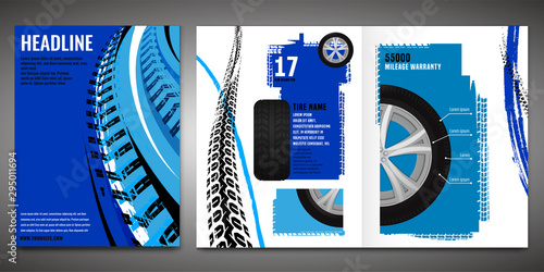 Vector automotive brochure template