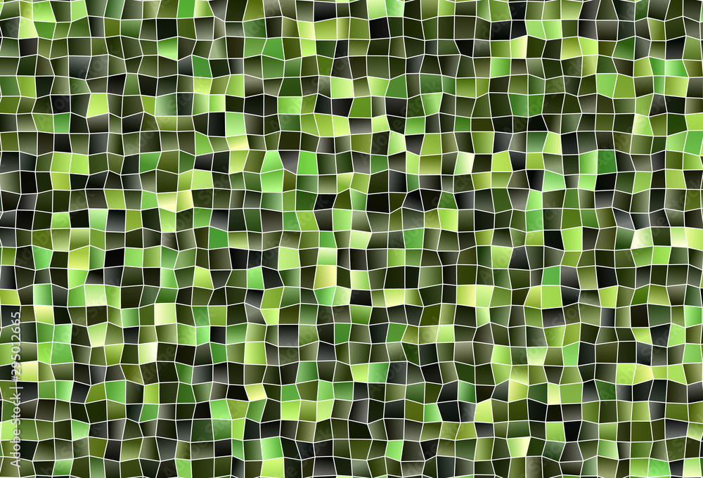 Fototapeta premium Dark Green vector background with rectangles.