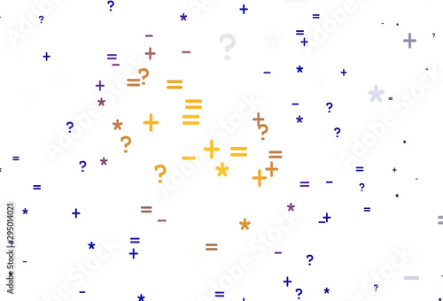 Light Blue, Red vector layout with algebra elements.