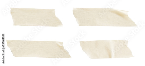 adhesive paper tape isolated on white background photo