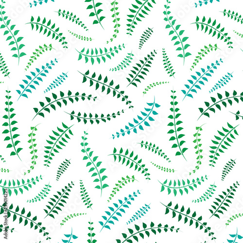 Abstract Branches with leaves pattern background.