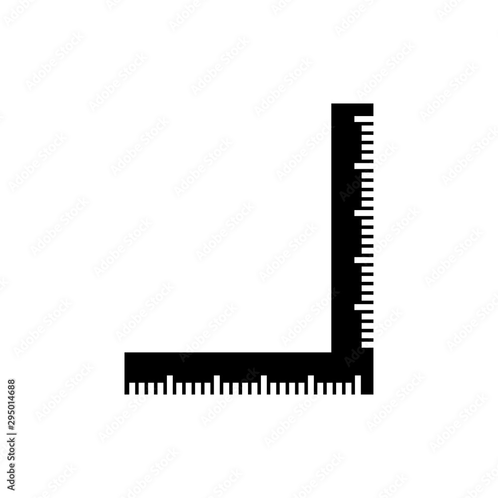 Ruler icon graphic design template vector isolated