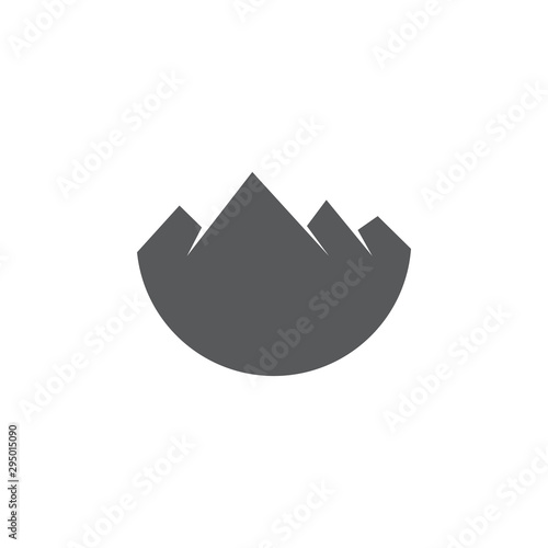 Mountain graphic design template vector isolated illustration