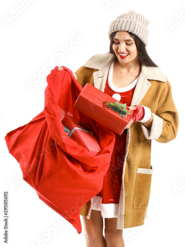 Beautiful young woman with ...