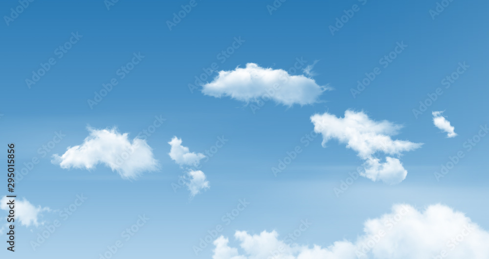 custom made wallpaper toronto digitalBeautiful white clouds with blue sky in summer seasonal.