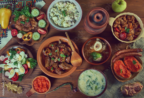 Bulgarian national  cuisine photo