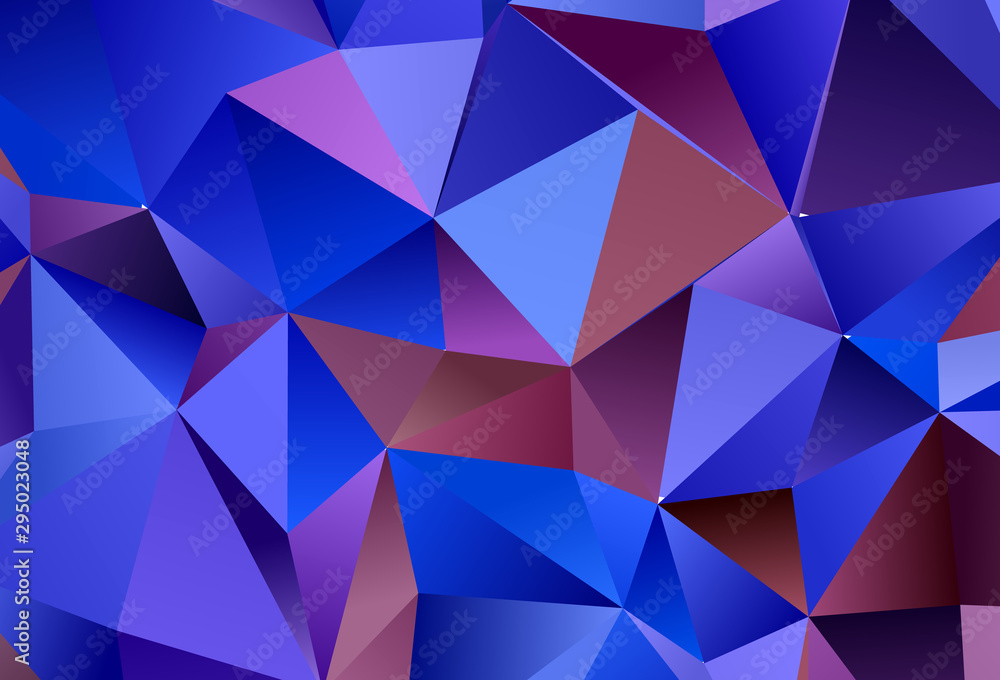 Light Blue, Red vector template with crystals, triangles. Light Blue, Red vector template with crystals, triangles.