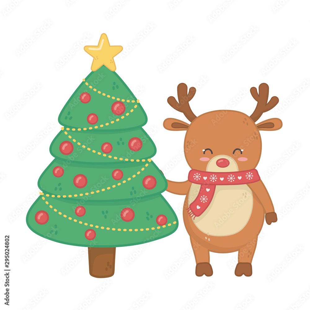 reindeer with tree balls star decoration merry christmas reindeer with tree balls star decoration merry christmas