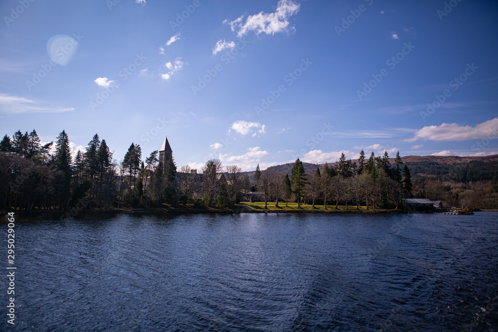 Fort Augustus Abbey from Loch Ness, Scotland