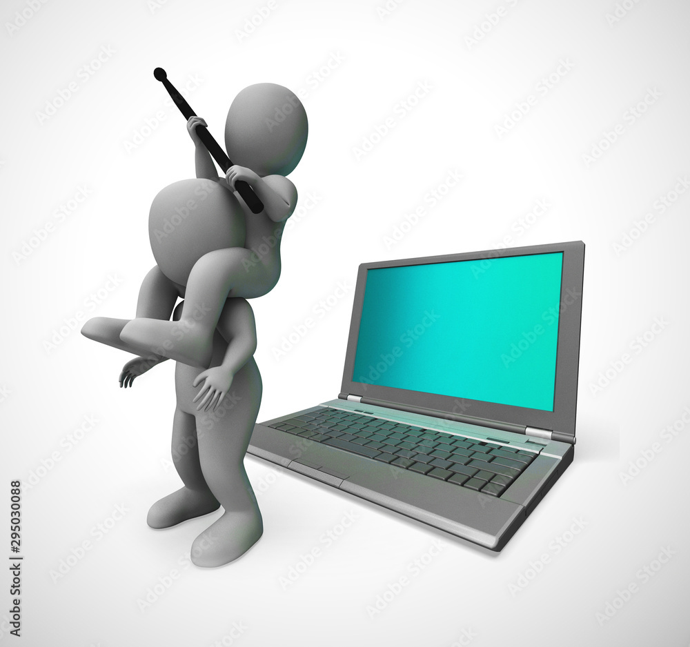 Wi-Fi concept icon means wireless internet connection access - 3d illustration Wi-Fi concept icon means wireless internet connection access - 3d illustration
