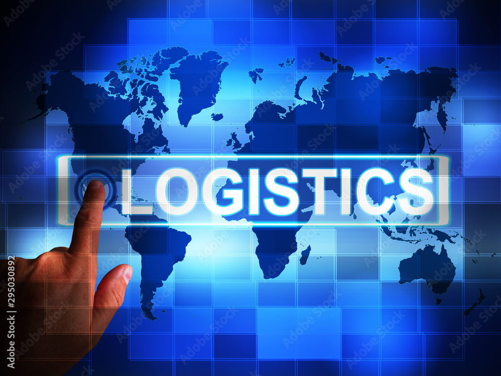 Logistics concept icon means planning and coordination - 3d illustration Logistics concept icon means planning and coordination - 3d illustration