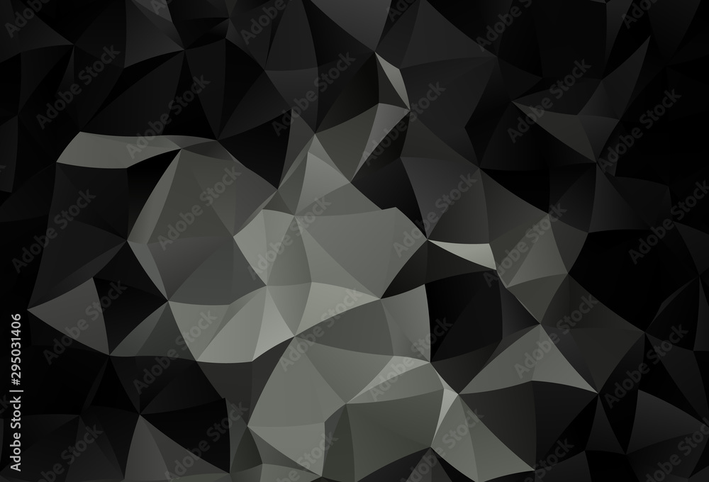 Dark Gray vector abstract mosaic backdrop.