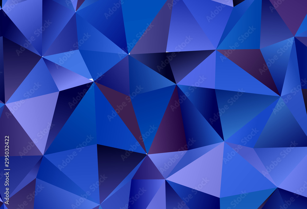 Light BLUE vector texture with triangular style. Light BLUE vector texture with triangular style.