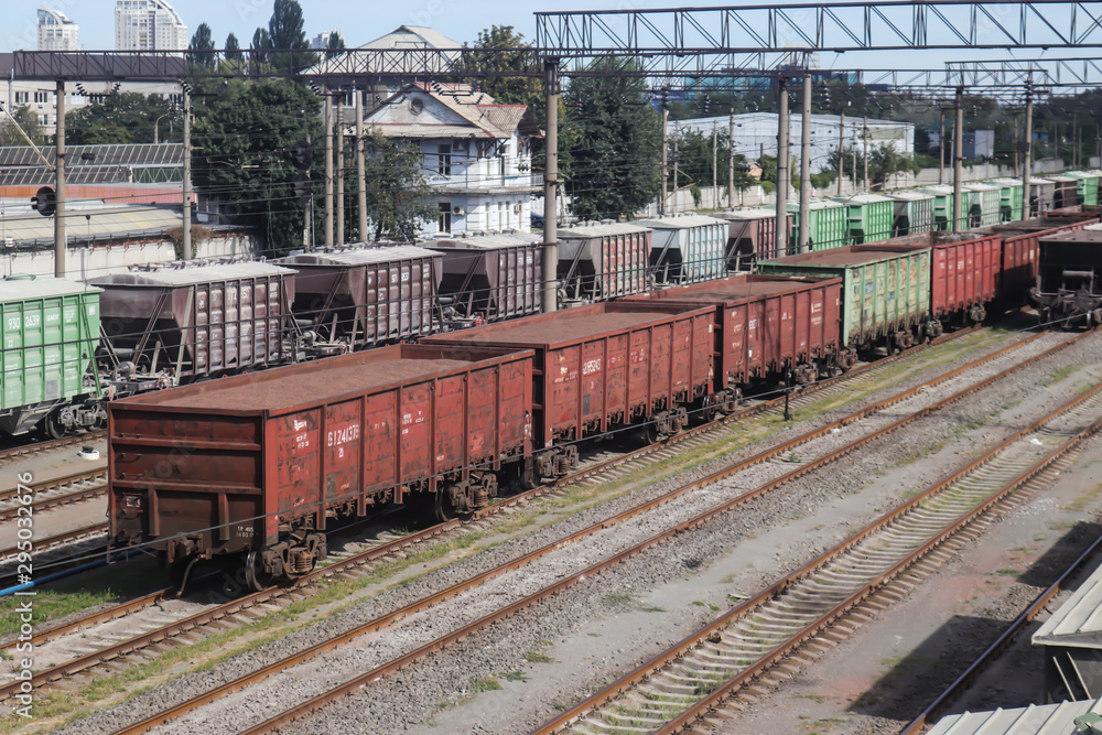 Obraz premium old train at the station