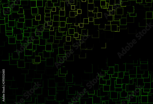 Dark Green vector pattern in square style.