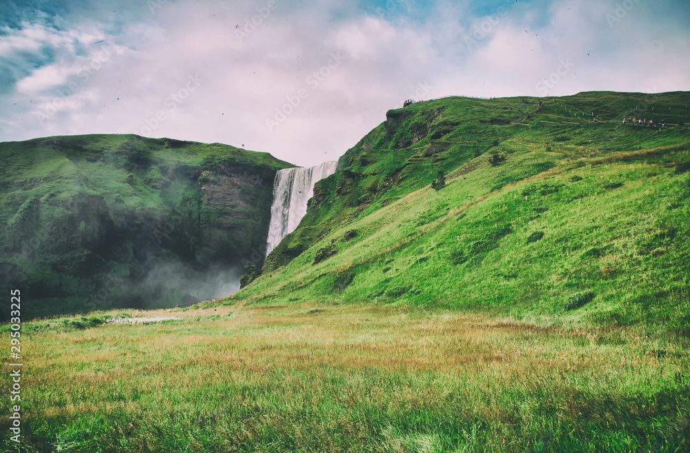 Amazing Skogafoss Waterfalls in Iceland