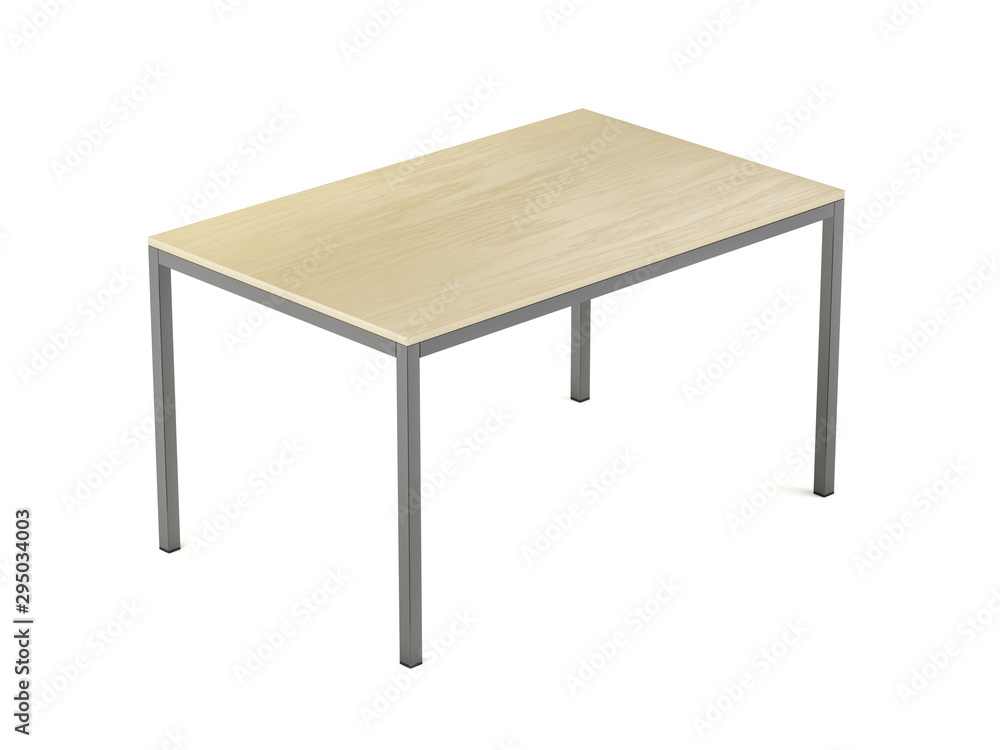 Dining table on white background Dining table on white background