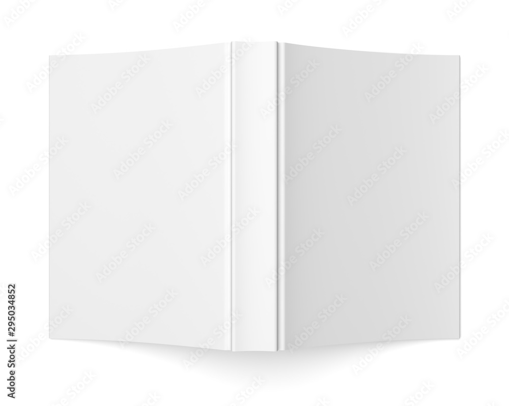 Blank soft cover book template isolated on white background Blank soft cover book template isolated on white background
