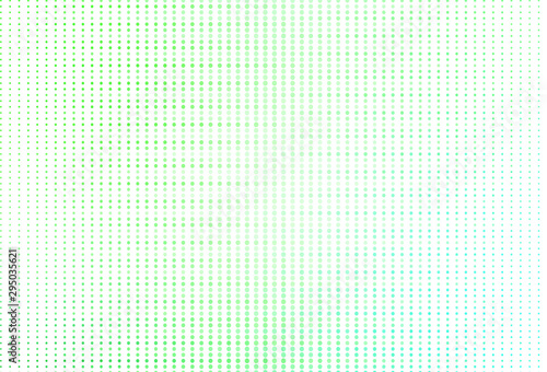 Light Green vector backdrop with dots.