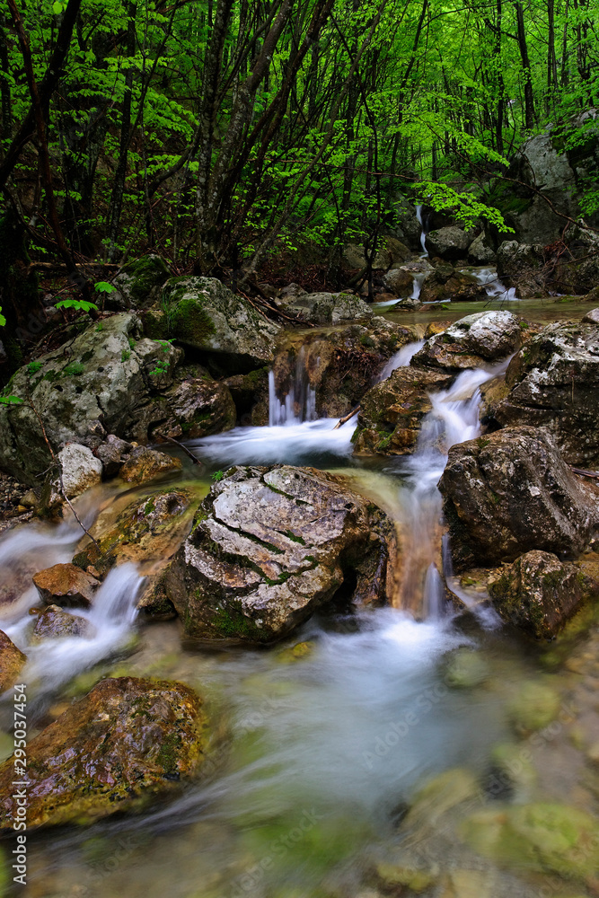 Rapids and waterfalls in Paklenica National Park, Croatia Rapids and waterfalls in Paklenica National Park, Croatia