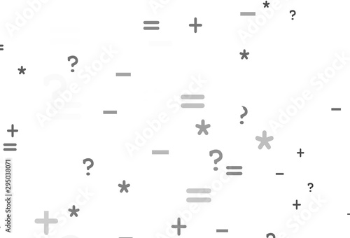 Light Gray vector pattern with Digit symbols.