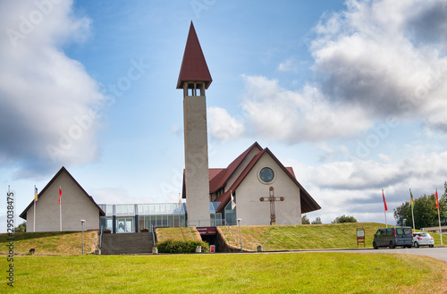 Reykholtskirkja in the town of Reykholt, Iceland photo