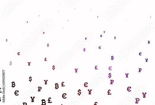 Light Blue, Red vector layout with banking symbols.