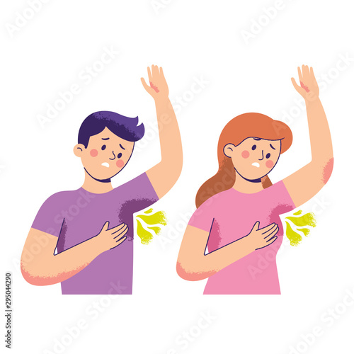 men and women who have problems with wet, smelly underarms