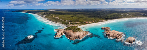 Foto Aerial panoramic view of Twilight Bay and Twilight beach at Esperance in Western