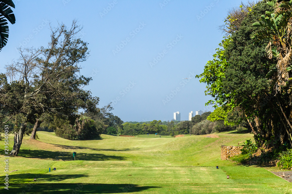Golf Course Hole Green Scenic Coastal Landscape Golf Course Hole Green Scenic Coastal Landscape