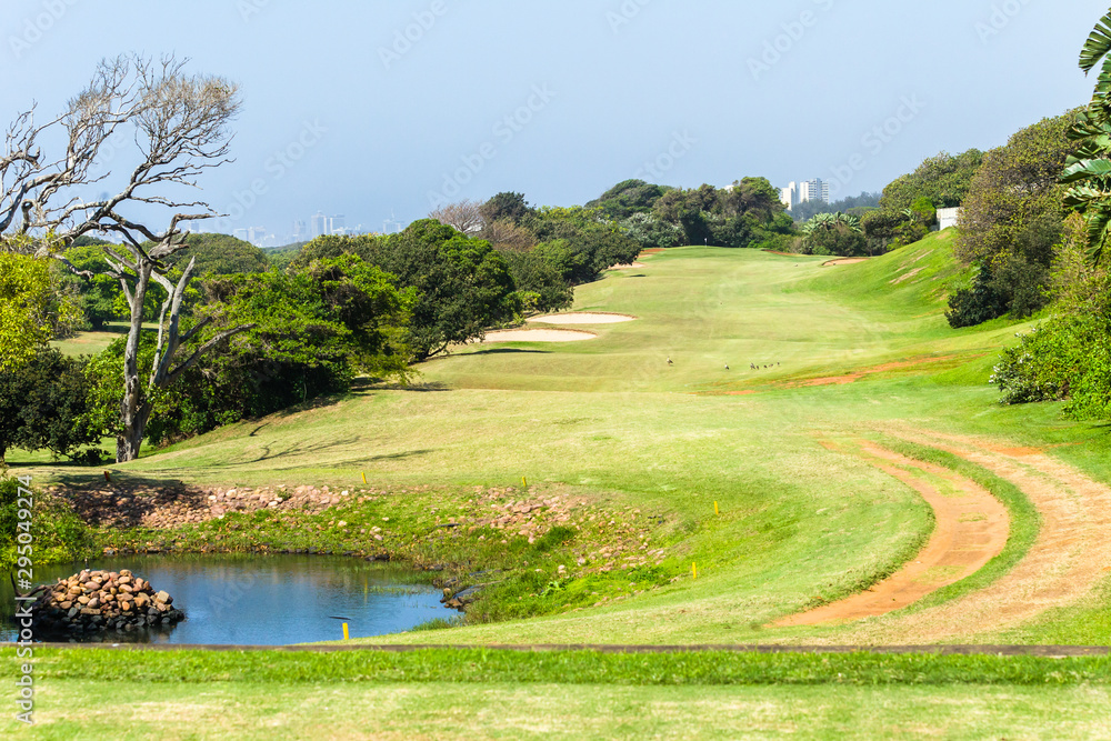 Golf Course Hole Green Scenic Coastal Landscape