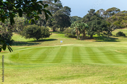 Golf Course Hole Green Scenic Coastal Landscape photo