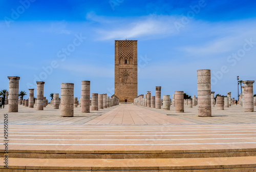Beautiful View of Minaret Hassan, Rabat City, Morocco