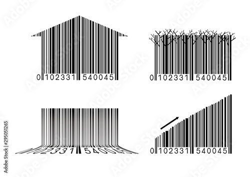 Creative design of code. Isolated on white background.