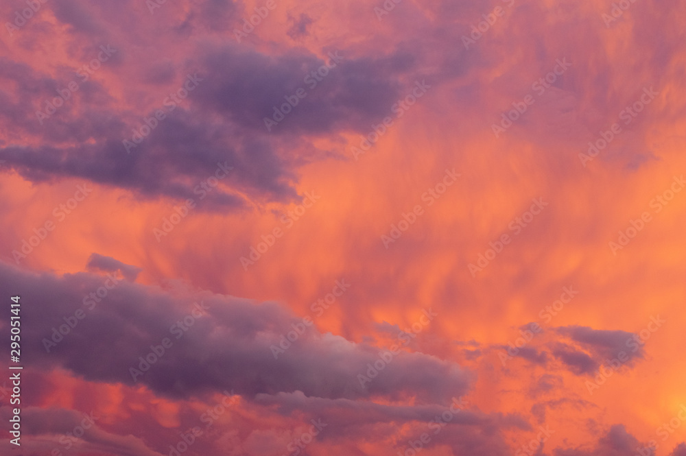 Sunset Clouds Background