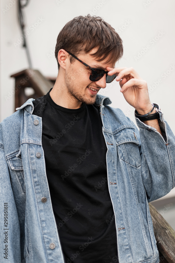 Trendy Teen Boy Outdoors Sunglasses Cool Stock Photo 383168341