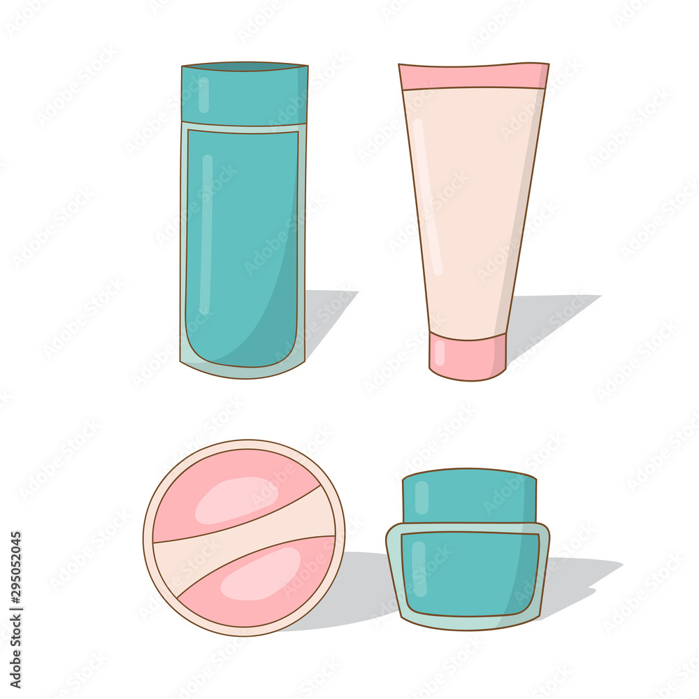 vector design of beauty products vector design of beauty products