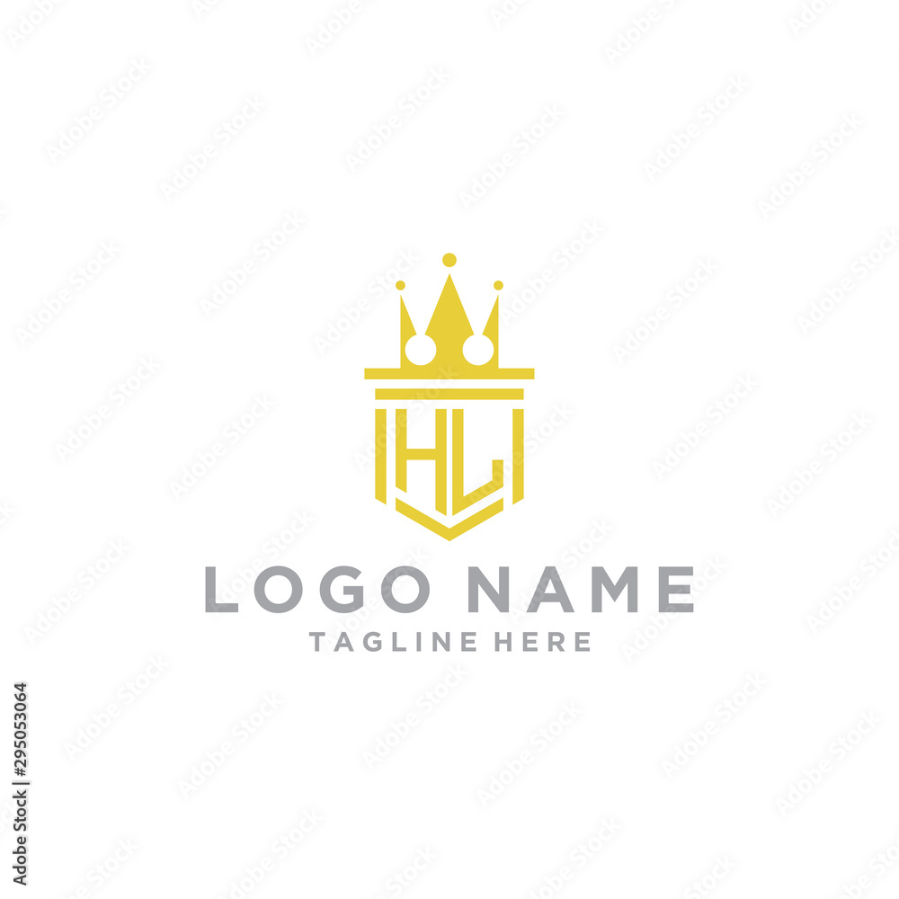 logo design inspiration for companies from the initial letters of the HL logo icon. -Vector