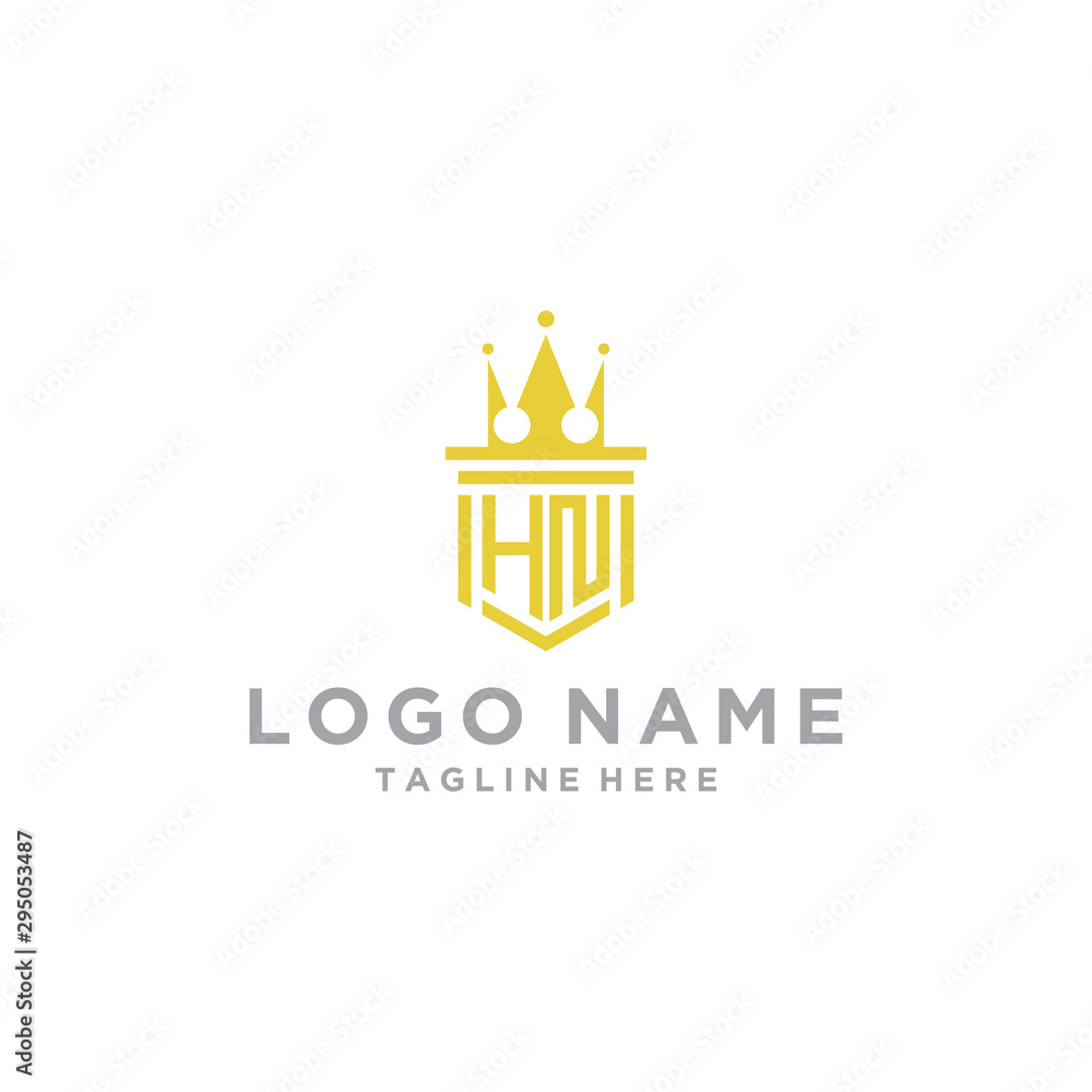 logo design inspiration for companies from the initial letters of the HN logo icon. -Vector logo design inspiration for companies from the initial letters of the HN logo icon. -Vector