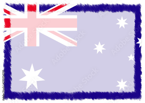 Border made with Australia national flag.