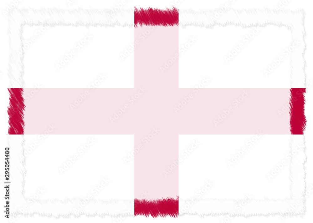 Obraz premium Border made with England national flag.