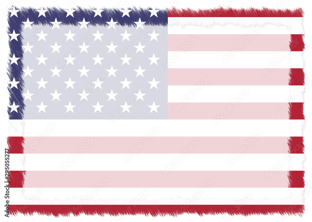 Border made with United States national flag. Border made with United States national flag.